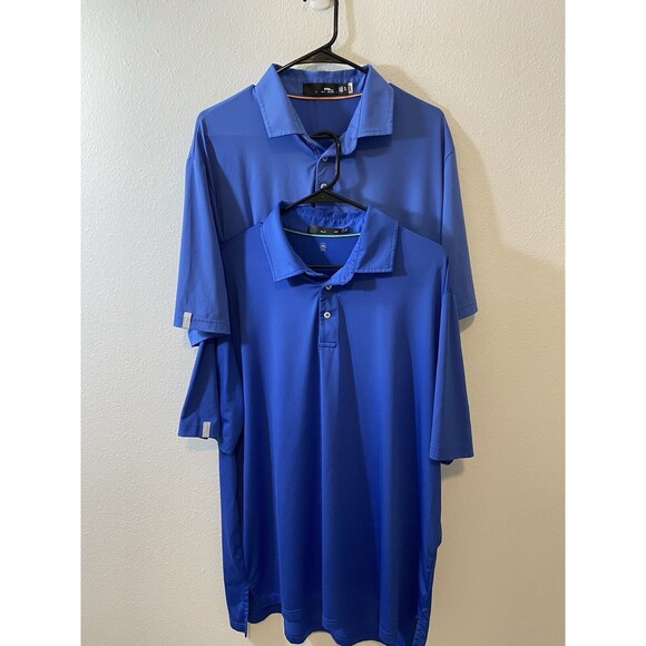 RLX Ralph Lauren Polo Golf Shirt XL Extra Large Blue Mens Performance Lot of 2 - Picture 1 of 6